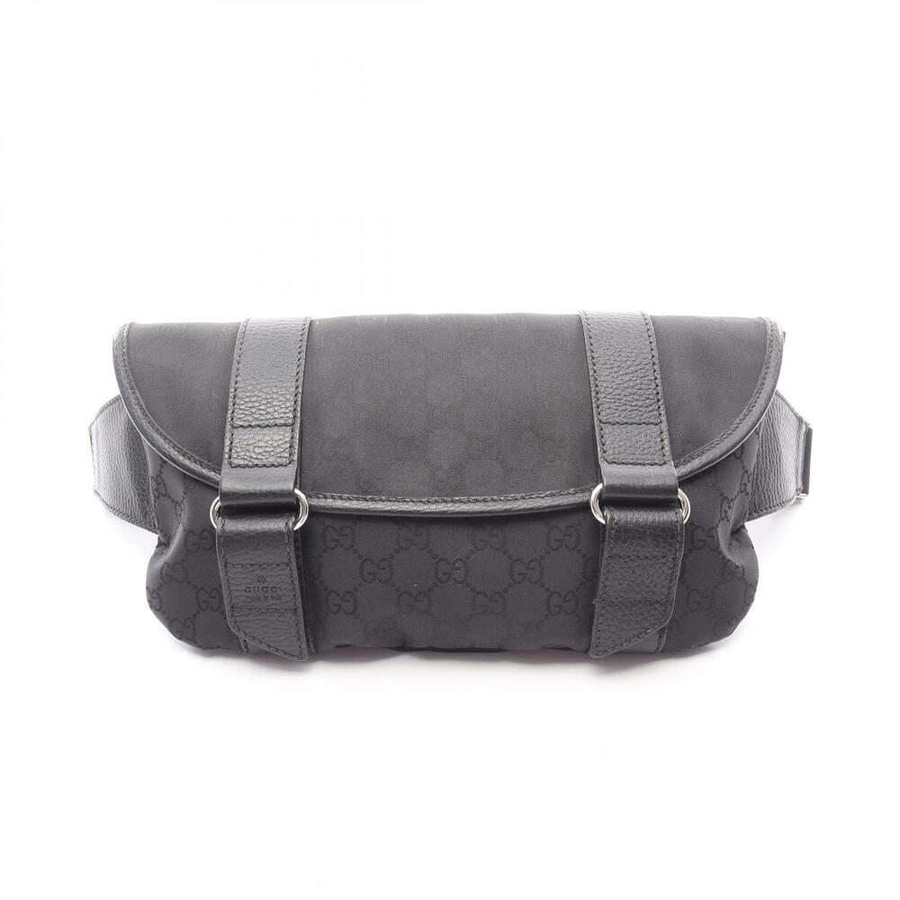 Gucci GG Waist Bag Body Leather Black